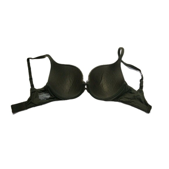 Victoria’s Secret Body by Victoria Perfect Shape Bra 32DD Green Lace Push Up - Picture 11 of 13